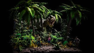 Building A TRex Jungle Diorama [upl. by Opal]