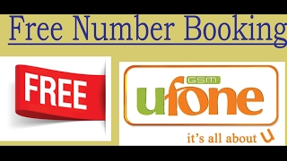 how to book Ufone number Book my number  urdu [upl. by Zawde490]