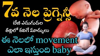 7 month pregnancy baby movement in telugu [upl. by Assilla]