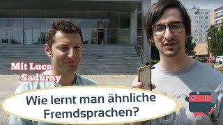 ᐅ Wie lernt man ähnliche Fremdsprachen Luca Sadurny beherrscht 5 romanische Sprachen [upl. by Namolos]