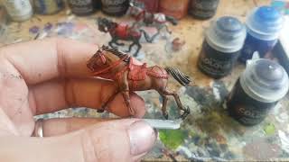 Contrast Painting  War of the Roses Horsemen [upl. by Delainey]