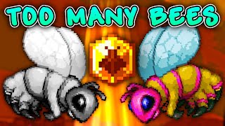 INSANE BEE UPGRADES  Terraria Fargos Souls Mod 5 [upl. by Ardnaskela]