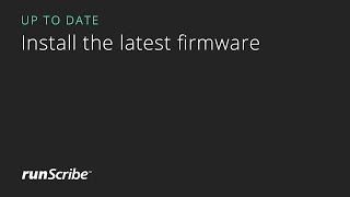 runScribe App – Firmware Update [upl. by Tamera]