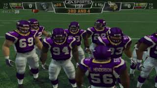 Madden 12  PS2 Gameplay  Oakland Raiders vs Minnesota Vikings [upl. by Nilram]