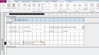 Size amp Position Controls on Microsoft Access Forms [upl. by Maria]