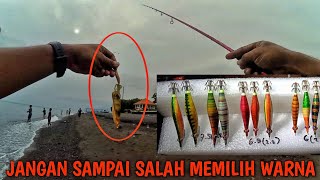 ternyata begini rasanya mancing cumi di pinggir pantai enak enak crot [upl. by Ennahtebazile]