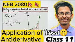 Application of AntiDerivatives  Class 11  full concept  integration  calculus [upl. by Akemeuwkuhc]