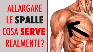 💪 COME ALLARGARE LE SPALLE LA VERITA DI ESERCIZI E ANATOMIA [upl. by Myca]