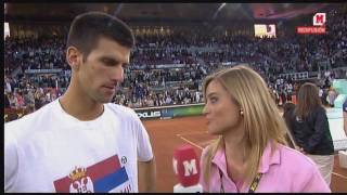 Djokovic vs Nadal Madrid Final 2011 Interview and highlights Karina Kvasniova [upl. by Benton333]