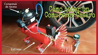 CÓMO HACER UN COMPRESOR CASERO CON MATERIALES RECICLADOS [upl. by Rye]