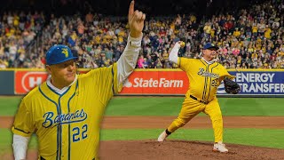 61 Year Old Roger Clemens Pitches for the Savannah Bananas [upl. by Tterraj]