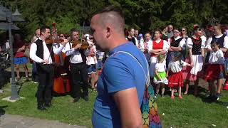 Folklórny súbor na stavaní mája [upl. by Ettelocin]