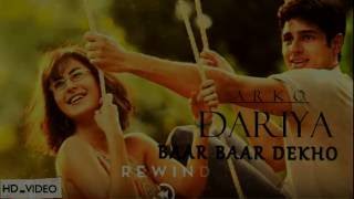 DARIYA  BAAR BAAR DEKHO  ARKO  FULL SONG WITH LYRICS  SIDHARTH  Zee Music Company [upl. by Marjory]