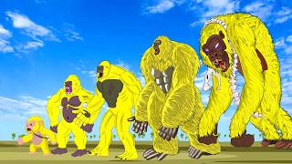 GODZILLA amp KONG vs Evolution of SPACE SHIN GODZILLA Size Comparison FUNNY Godzilla Cartoon [upl. by Nailliw98]