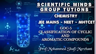 CLASSIFICATION OF CYCLIC  AROMATIC COMPOUNDS VIDEO  5 [upl. by Kroll]