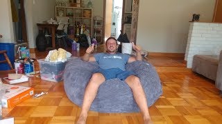 Costco Giant Beanbag Chair from Lounge amp Co  Unboxing Review and Initial Impressions [upl. by Nirol]