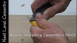 How to Sharpen a Carpenters Pencil [upl. by Arad806]