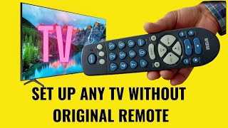 How to set up any TV with a universal remote  RCA universal remote without code [upl. by Enrika]