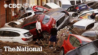 Devastation in Valencia Spain after year of rain falls in 8 hours [upl. by Nallid]