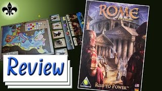 Rome Rise to Power Brettspiel Review Golden Egg Games Essen 2015  GER [upl. by Ahsinod266]