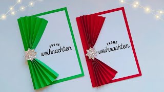 Einzigartige DIY Weihnachtskarten basteln mit Papier 🤩 Geschenk basteln Basteln für Weihnachten [upl. by Renaud699]