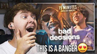 THIS IS A BANGER benny blanco BTS amp Snoop Dogg  Bad Decisions  Music Video Reaction [upl. by Armil]