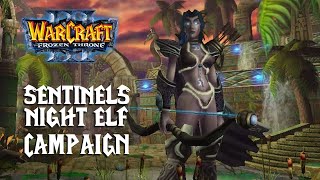 Warcraft III Frozen Throne Terror of the Tides Sentinels Campaign Gameplay Walkthrough [upl. by Ochs]