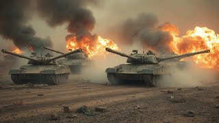 Shock the WorldUS M1A2 ABRAMS Ambush Russian Armored Column on the Border [upl. by Fifi162]