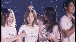 Taeyeon and YoonA Dancing Together During SMTowns Ending [upl. by Nhguaval525]