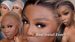 START TO FINISH Frontal Wig Install For Beginners  Bald Cap Method [upl. by Leta]