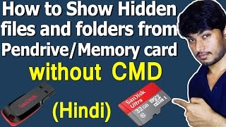 Show Hidden files and folders from PendriveMemory card [upl. by Kehsihba]