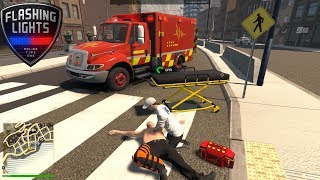 Flashing Lights 4 EMS Update  Ambulance amp EMS Supervisor Gameplay [upl. by Tamqrah]