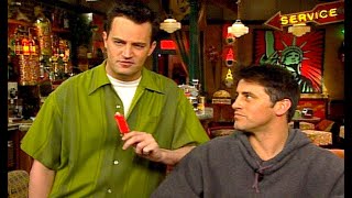 Rewind Matt LeBlanc quotFriendsquot interview interrupted by Matthew Perry [upl. by Sylvanus712]