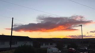 Morning skies over darwen  after effect of northern lights  sunrise morningsunshine friday [upl. by Oirom]