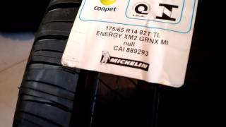 Pneu Michelin Energy XM2  informações Inmetro [upl. by Bysshe]