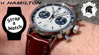 Hamilton IntraMatic Auto Chrono on a New Cedar Shell Cordovan Leather Watch Strap amp THANKS OISIN [upl. by Brothers]