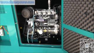 30kva diesel generator cabin soundproof perkins 404D22 engine with stamford PI144H1 alternator [upl. by Anerhs921]