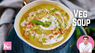 वेज सूप  Veg Soup Recipe  Tasty Creamy Simple Vegetable Soup  Healthy Winter Veg Soup [upl. by Atenek]