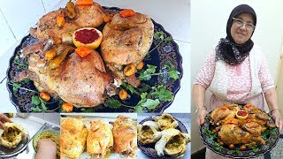 الدجاج معمر🐓بالشعرية الصينية🍲 و مبخر و محمر من ألذ مايكون من يد الحاجة فاطمة👩‍🍳 [upl. by Azeria]