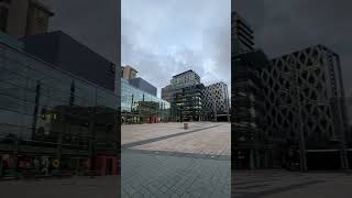 Central View of Media City UK 🇬🇧 shortvideo mediacityuk manchester unitedkingdom [upl. by Htenek]