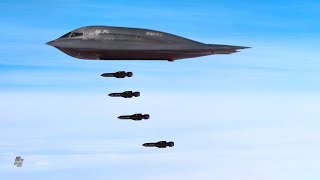 B2 Spirit Bombing Strike Incredible US Stealth Fighter Action in the Air [upl. by Holtorf864]