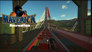 Maverick Cedar Point Recreation Planet Coaster [upl. by Uyerta]