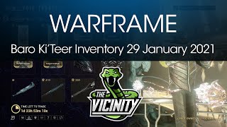 Baro KiTeer Warframe Location amp Inventory 29 January 2021  Xbox One amp PS4 [upl. by Nenad]