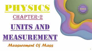 Units And Measurement7  Measurement of Mass [upl. by Mok722]