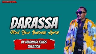 Darassa  Mind Your Business Lyric Video [upl. by Evander157]