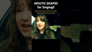 Mouth Shapes for Singing with Beautiful Tone  Singing Vowels short shorts singing howtosing [upl. by Ahsekram534]