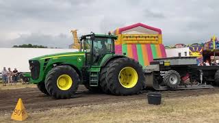 John Deere 8530  Pure sound  Tractor pulling  Denmark [upl. by Naitsirk]