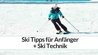 Skitechnik und Skifahren Tipps für Anfänger  Carving  Ski Position  Klara Fuchs [upl. by Eizeerb]