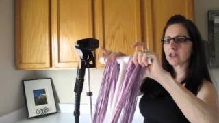 How to set your handspun yarn with steam with Mary Egbert [upl. by Nylirrehs]