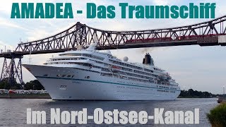 ZDF Traumschiff AMADEA im NordOstseeKanal [upl. by Light]